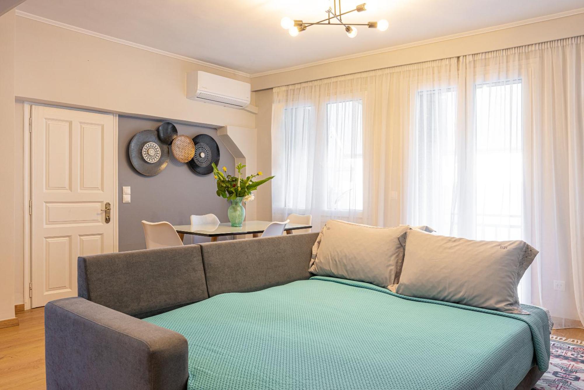 Pythagorio Blue Street Apartment With Balcony Екстер'єр фото